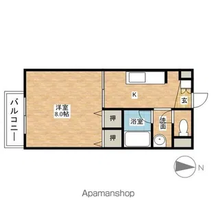 Maison Excel 高道【2階】の間取り