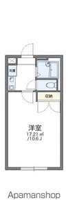 レオパレス喜多荘【1階】の間取り