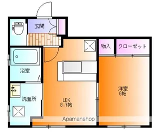 ステップアップ一関【201号室】の間取り