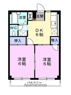 シティハイツ源Ⅰ【2階】の間取り