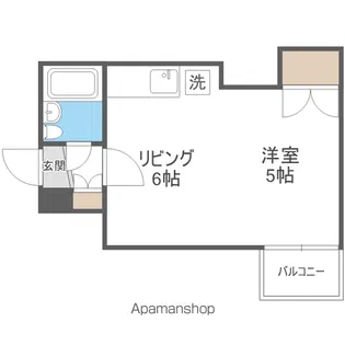 ノースコート白石【110号室】の間取り