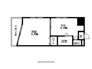 メゾンコロル【3階】の間取り