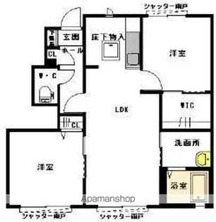 アルテミス【1階】の間取り