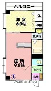 サンセット東8・2【301号室】の間取り