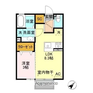 クレストタウン C【2階】の間取り