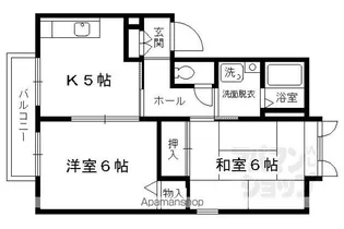 びれっじきさらぎII【102号室】の間取り
