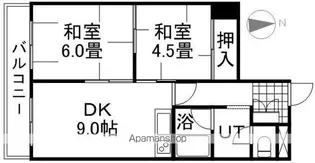 ドミ16中島公園【503号室】の間取り