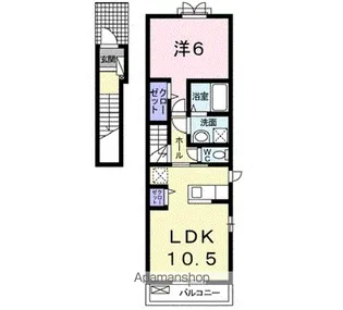 ミルト松前ⅡーⅠ【2階】の間取り