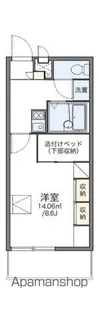 レオパレスBLUE・WILLO【104号室】の間取り