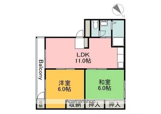CALM五日市三宅【3階】の間取り