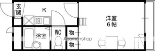 レオパレス南平台【2階】の間取り