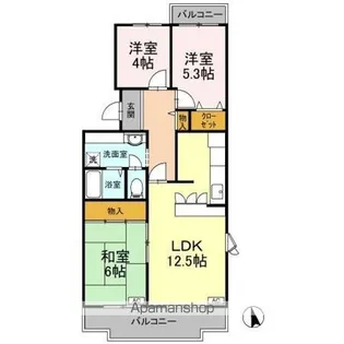 グレースソシア【2階】の間取り