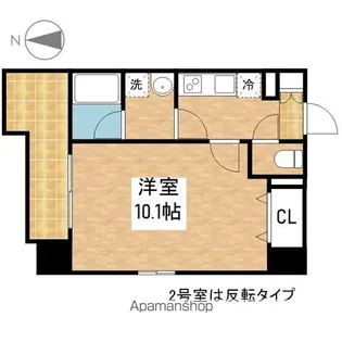 ディアレイシャス大須観音【6階】の間取り