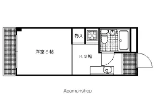 ランドハウス洛北【207号室】の間取り