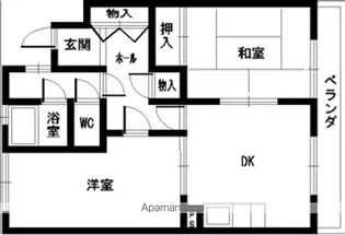 カサド・エムズ【2階】の間取り