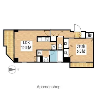 CASSIA車道【4階】の間取り