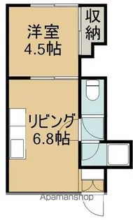 コーポピロッティ【102号室】の間取り