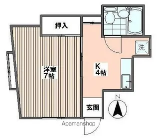 浜コーポ【1階】の間取り