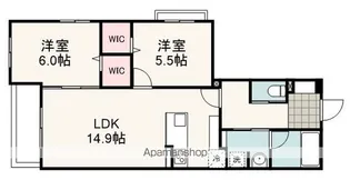 プラドスメゾン千代田【107号室】の間取り