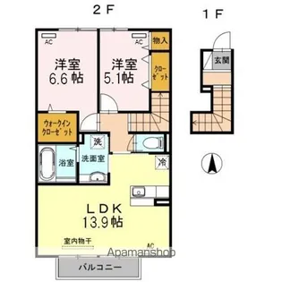 HIMIKOⅣ【2階】の間取り
