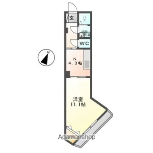 アートプレイスT2【502号室】の間取り