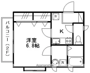フレックスRA.NA【101号室】の間取り