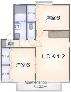 ハーバービュー金磯【1階】の間取り
