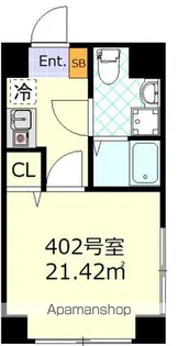 ブローテ三ノ輪【4階】の間取り