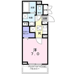 ルミナス カニヤ【3階】の間取り