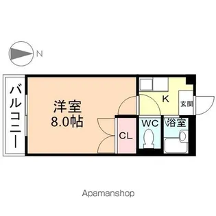 レオパレスとなみ【2階】の間取り