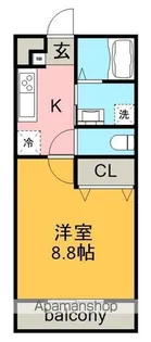 アンプルール リーブル ルミエール,【2階】の間取り