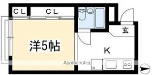 加茂川シティハウス【218号室号室】の間取り