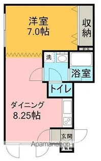 北海道網走市北四条東1丁目【アパート】の間取り
