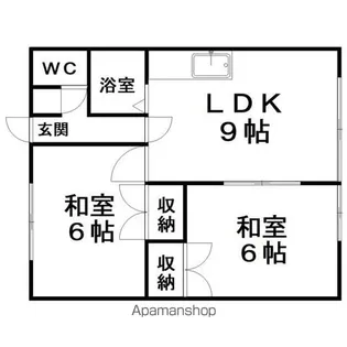 しおさいハイツ【1階】の間取り