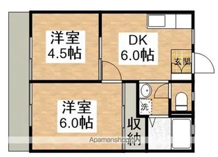 ハイツSAKAI【1階】の間取り