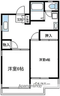 クロノス元橋本EAST【3階】の間取り