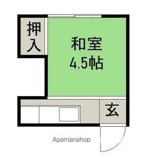あだち荘【I号室】の間取り