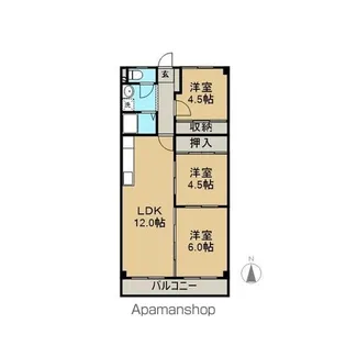 クレストンマンションⅠ【201号室】の間取り