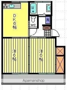 桜第一コーポ【202号室】の間取り