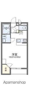 レオパレスメーテルベ【103号室】の間取り