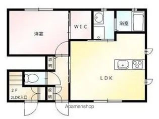 リッシュコリーヌA【1階】の間取り