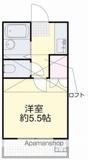 プラジール伊島【202号室】の間取り