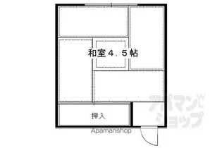 下鴨荘【13号室】の間取り