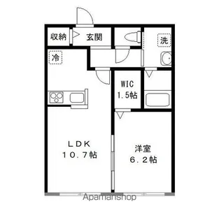 ラシーネオオタキ【103号室号室】の間取り