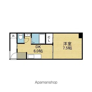 マンションパインウェル【3D号室】の間取り