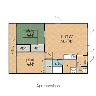 ピュアハイツ神山【205号室】の間取り