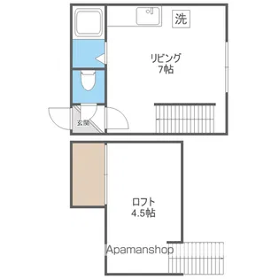 パルハイム厚別【202号室】の間取り