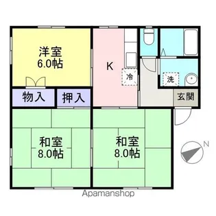 グリーンハイツ【101号室】の間取り