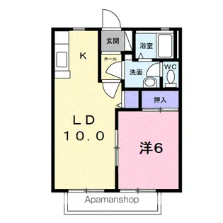 グレースヒルズHAGA Ⅰ【2階】の間取り