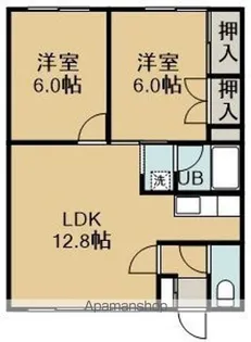 川勝アパート(カワカツアパート)【208号室】の間取り